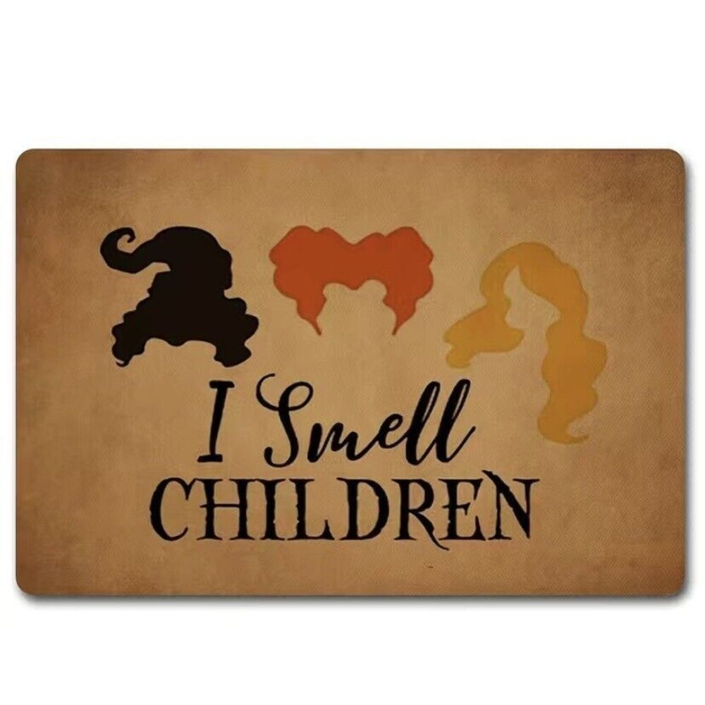Mat with Rubber Back (23.6 x 15.7) I Smell Children‎ Hocus Pocus New, FREE GIFT